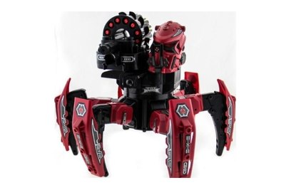 Р/у боевой робот-паук KTS Warrior (ракеты, красный)